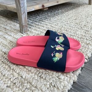 Vera Bradley Pineapple Slide Sandals